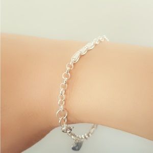 925Sterling Silver bracelet with small heart